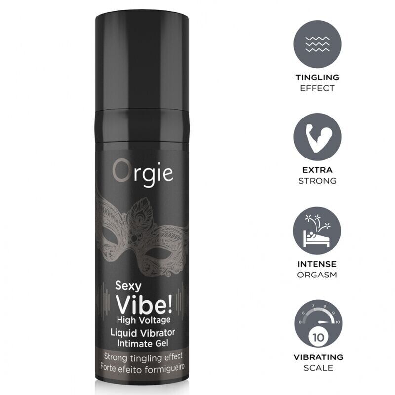 ORGIE - VIBRAÇÃO SEXY! VIBRADOR LÍQUIDO EXTRA FORTE DE ALTA VOLTAGEM 15 ML