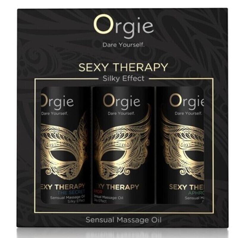 ORGIE - COLEÇÃO MINI DE ÓLEOS DE MASSAGEM SENSUAL PARA TERAPIA SEXUAL 3 X 30 ML