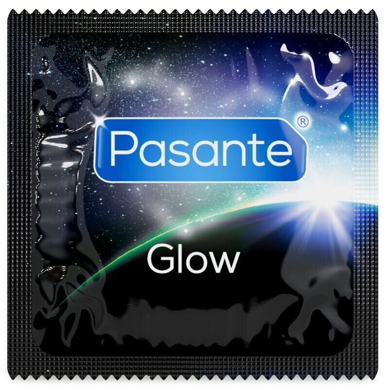 PASANTE - SACO DE PRESERVATIVOS GLOW 144 UNIDADES