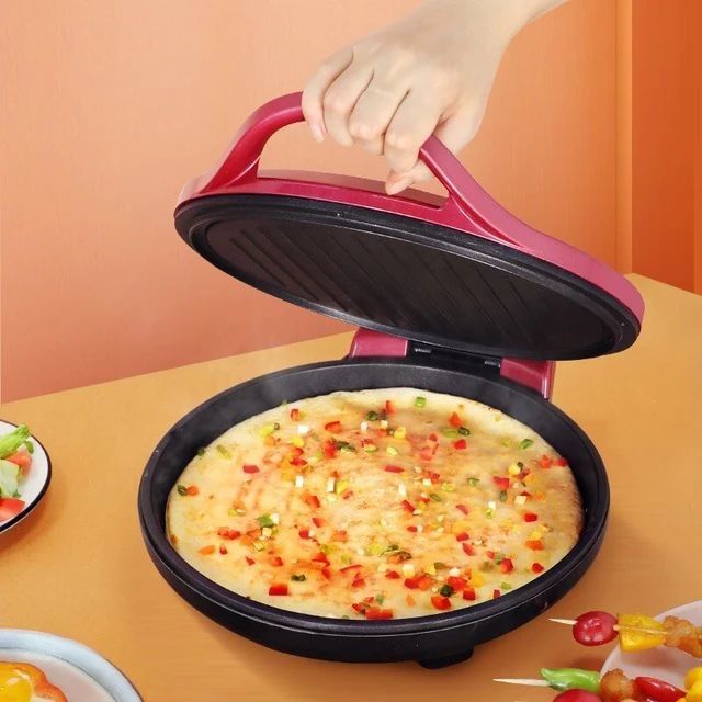 Máquina de Fazer Pizza Elétrica 1000W