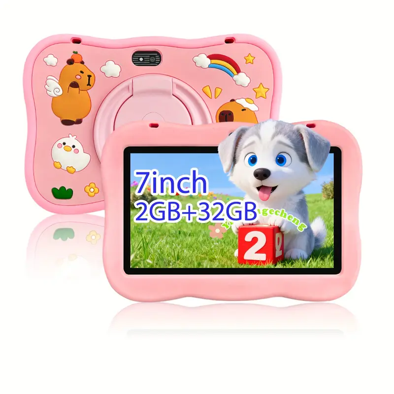 Tablet Infantil 7' Capivara Rosa 