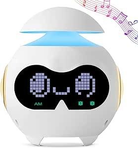 Relógio Despertador Emojicon com Coluna Bluetooth, Luzes e Ecrã Digital