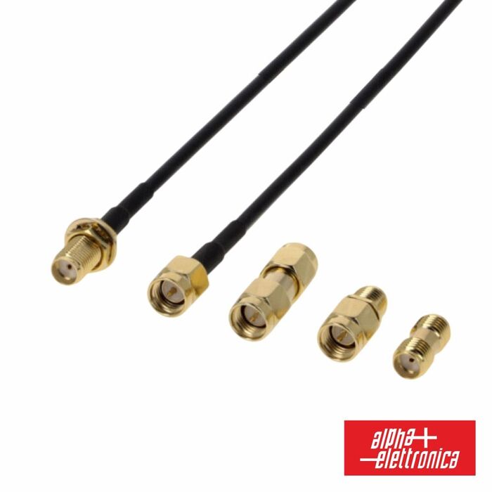 Cabo SMA Macho/Fêmea c/ 2 adaptadores 5m ALPHA