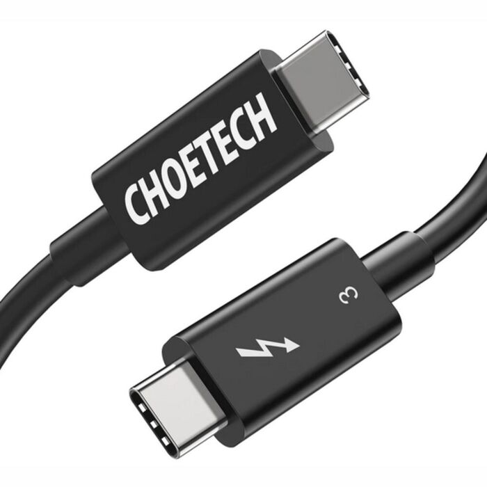 Cabo USB-C Macho / USB-C Macho 0.8m PD 5A 100W
