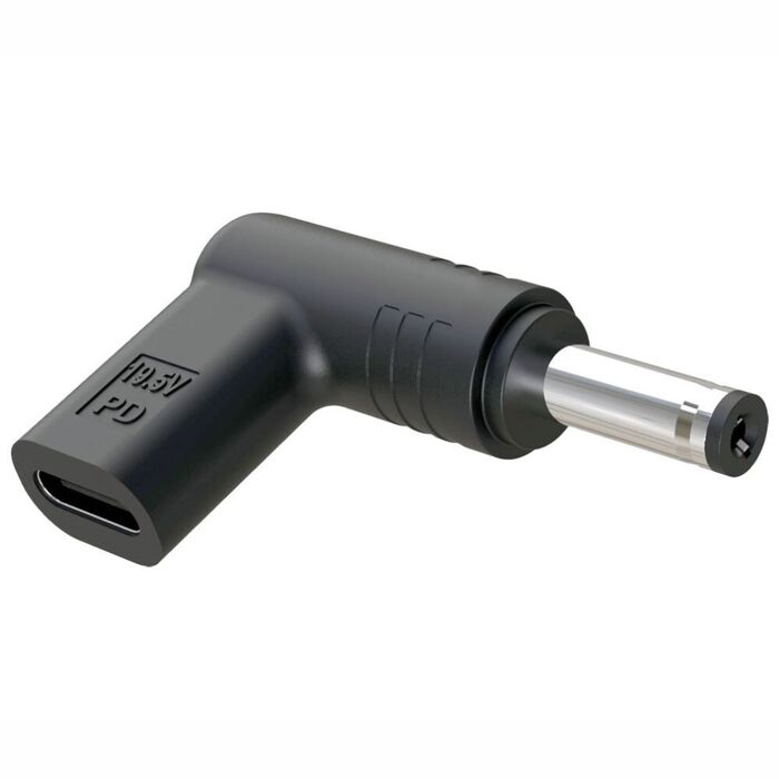 Ficha Adaptadora USB-C Fêmea / Ficha DC 1.7x4.75mm Macho