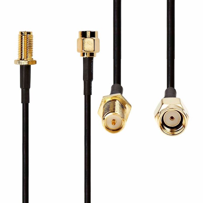Cabo de Antena SMA Macho - SMA Fêmea 3m Preto