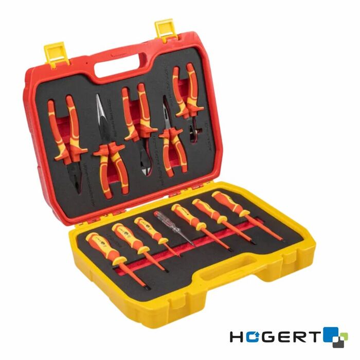 Mala Ferramentas Profissional 12 Peças Isoladas 1000V HOGERT