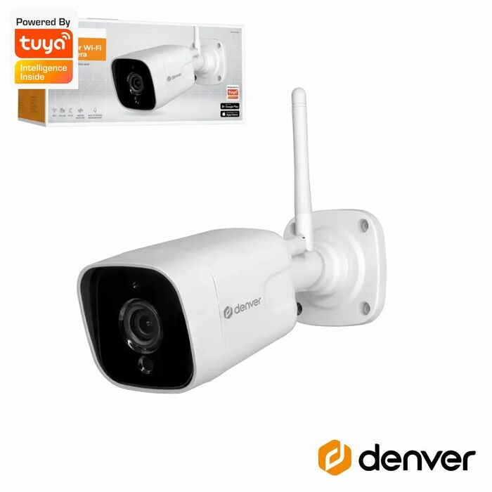 Câmara Vigilância IP 2MP Full HD 1080p Wifi Tuya DENVER