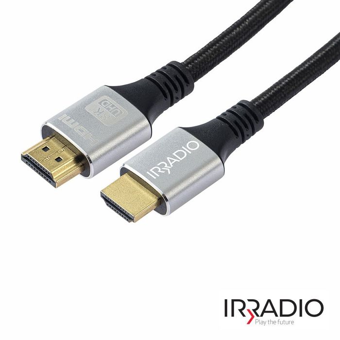 Cabo HDMI 2.1 Macho/ Macho Preto 8K 5m IRRADIO