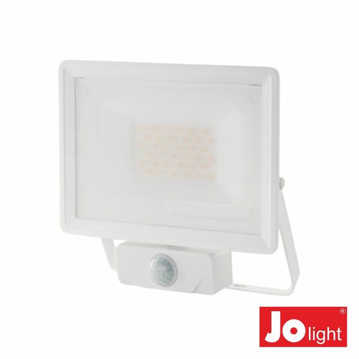 Foco LED Ultra Slim 30W 230V 4000K 2550lm IP65 C/ PIR JOLIGH