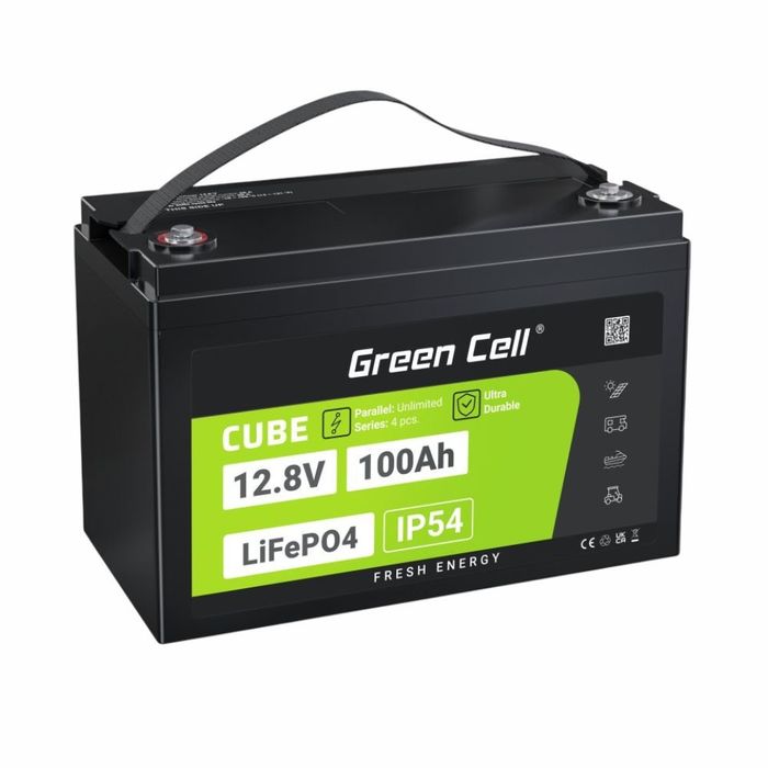 Bateria de Líto LiFePO4 100A 12.8V GREEN CELL