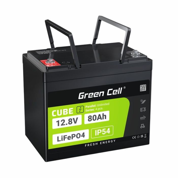 Bateria de Líto LiFePO4 80A 12.8V GREEN CELL