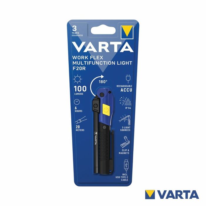 Lanterna de Trabalho LED Work Flex Light F20R VARTA