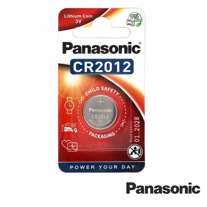 Pilha Lítio Botão CR2012 3V Blister PANASONIC