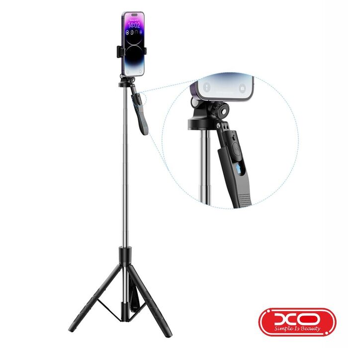 Vara Telescópica Monopod P/ Selfies C/ Função Tripé XO