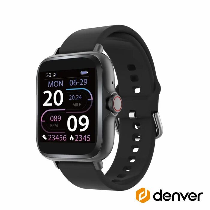 SmartWatch P/ Android iOS Preto DENVER