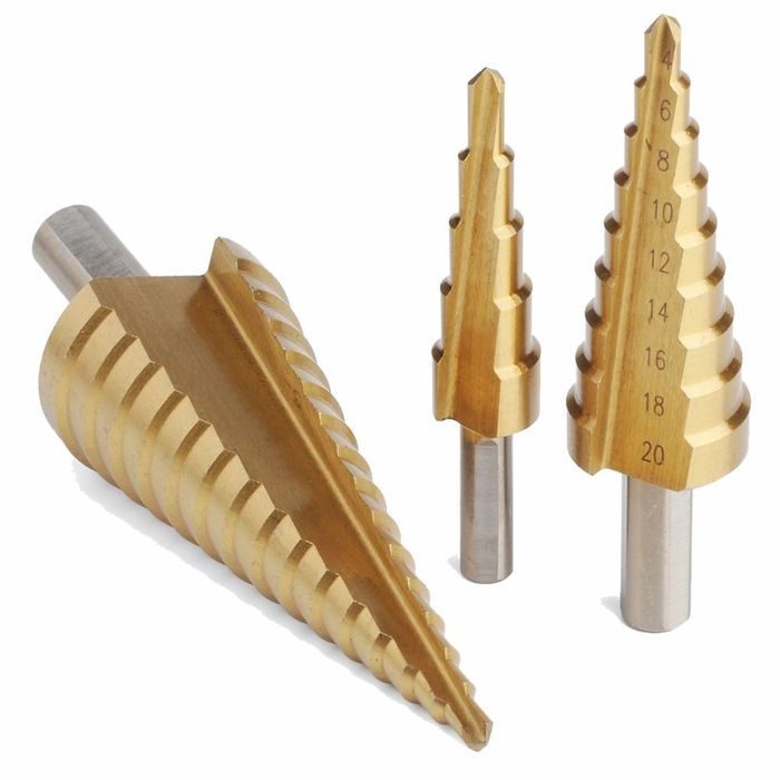 Conjunto De 3 Brocas Cone 4-12mm/4-20mm/4-32mm Bigstren