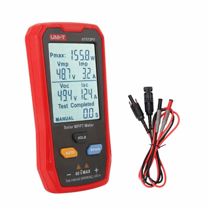 Testador Portátil de Painíes Fotovoltaicos 35A 800W UNI-T