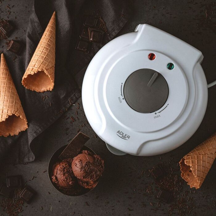 Máquina de Cones de Gelado 1500W 18cm ADLER