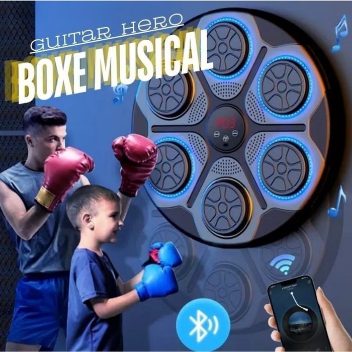 Máquina de Boxe Interativa com Luzes e Sons para Crianças