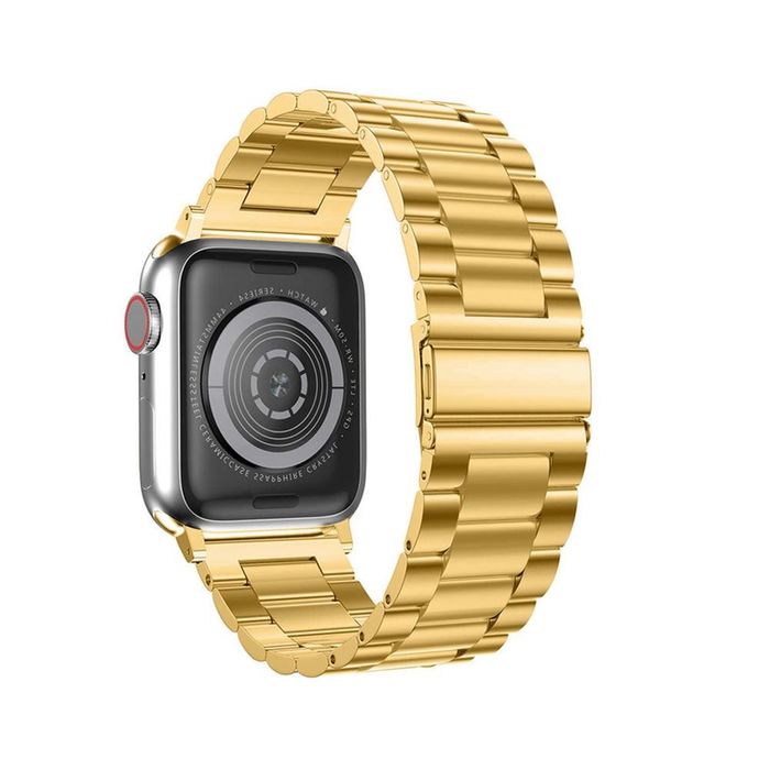 Bracelete de Metal Apple Watch 42/44/45mm Dourado