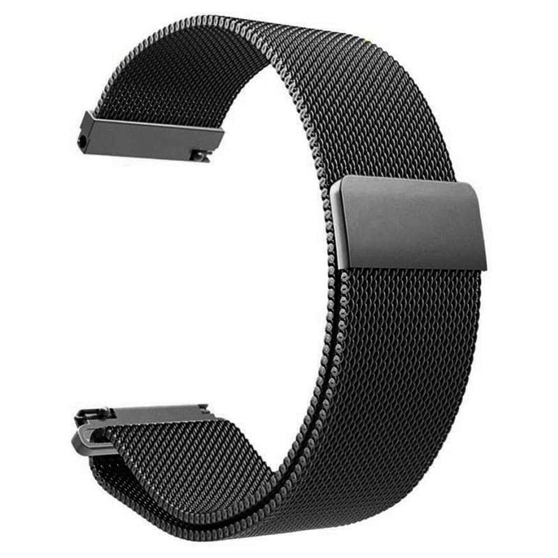 Bracelete Milanesa Metal 20mm Amazfit / Huawei / Samsung Preto