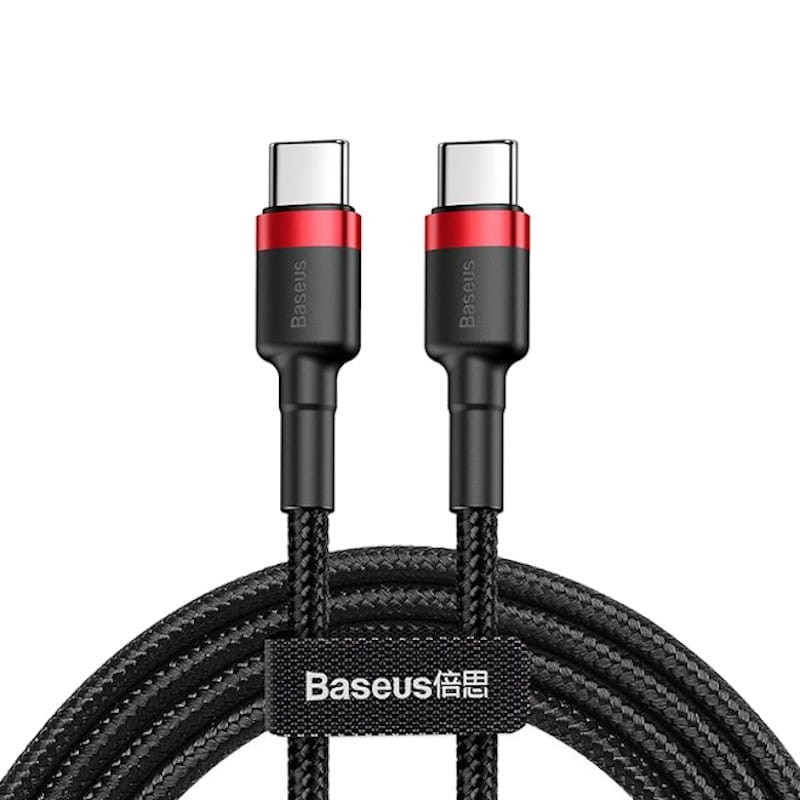 Cabo Baseus USB tipo C para USB tipo C 60W 1M 0