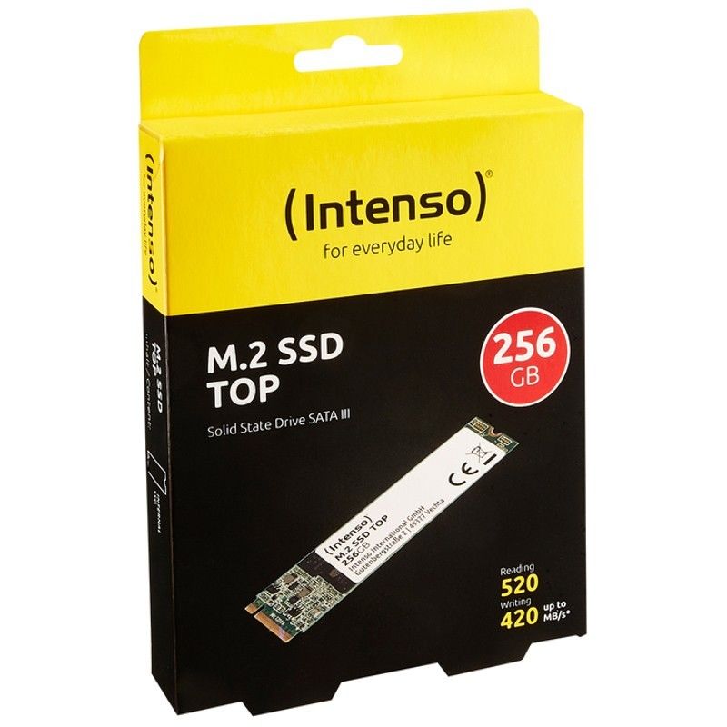 Disco rígido SSD 256GB Intenso Serial ATA III M.2