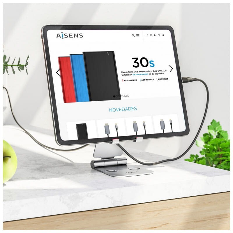 Aisens até 11 polegadas Prata - Suporte para Tablet/Smartphone 3