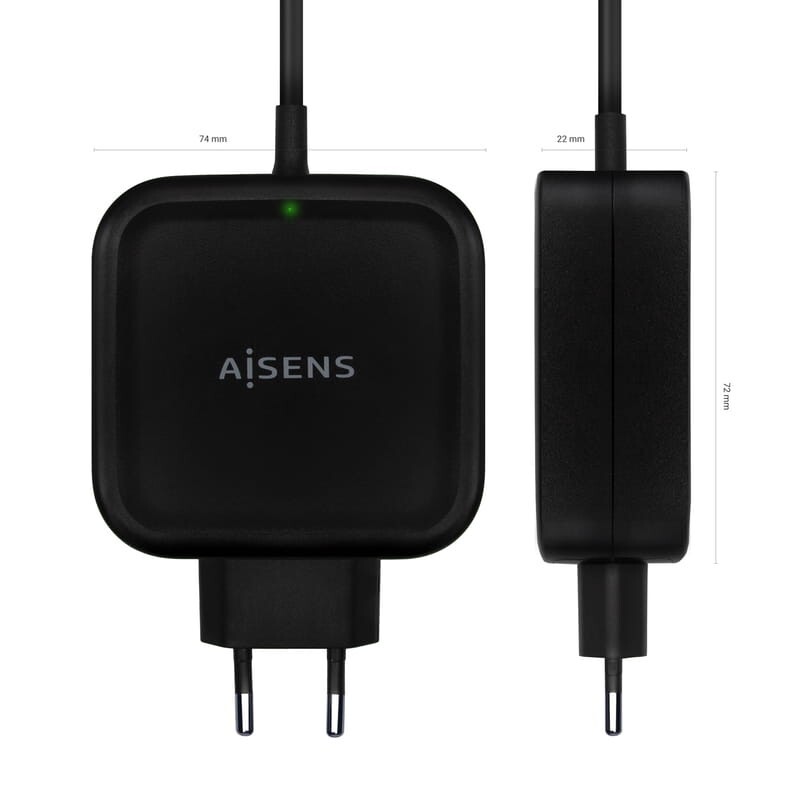 Aisens ASCH-1PD65WL-BK 65W USB Tipo-C Preto - Carregador de Parede 2