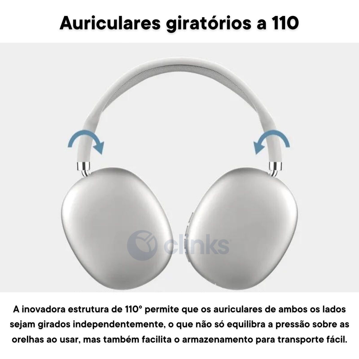 Auscultadores Headphones Max Bluetooth P9 Preto 6