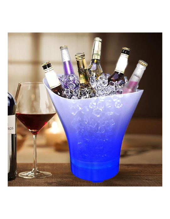 Balde de gelo LED para garrafas com Coluna Bluetooth
