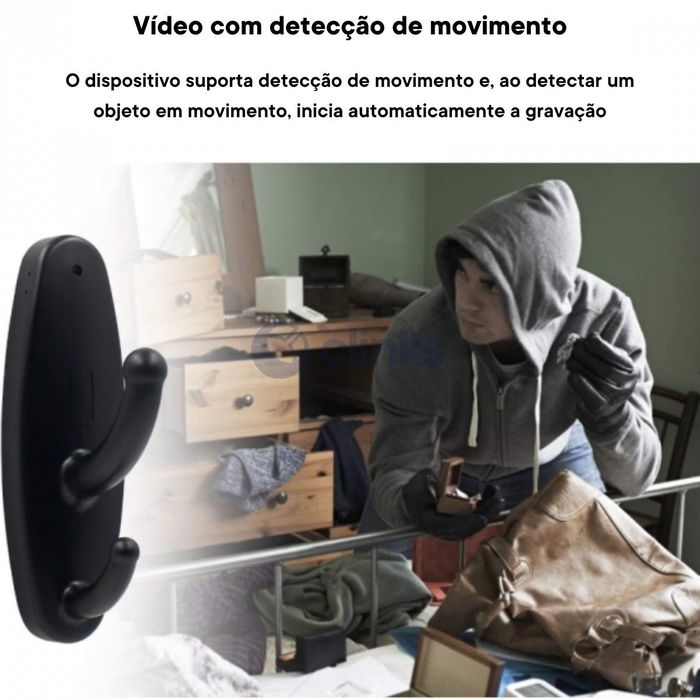 Câmara de Filmar Oculta em forma de Gancho