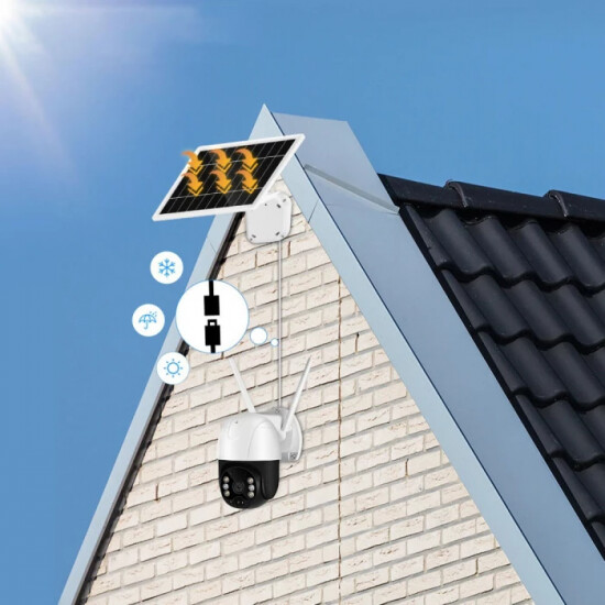 Comprar - Câmara de Vigilância Wi-fi Exterior com Painel Solar 1080P -  Clinks