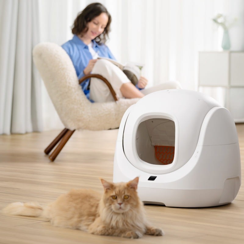 Caixa de Areia Autolimpante AI Catlink Scooper SE Branco 14
