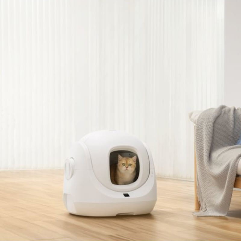 Caixa de Areia Autolimpante AI Catlink Scooper SE Branco 9