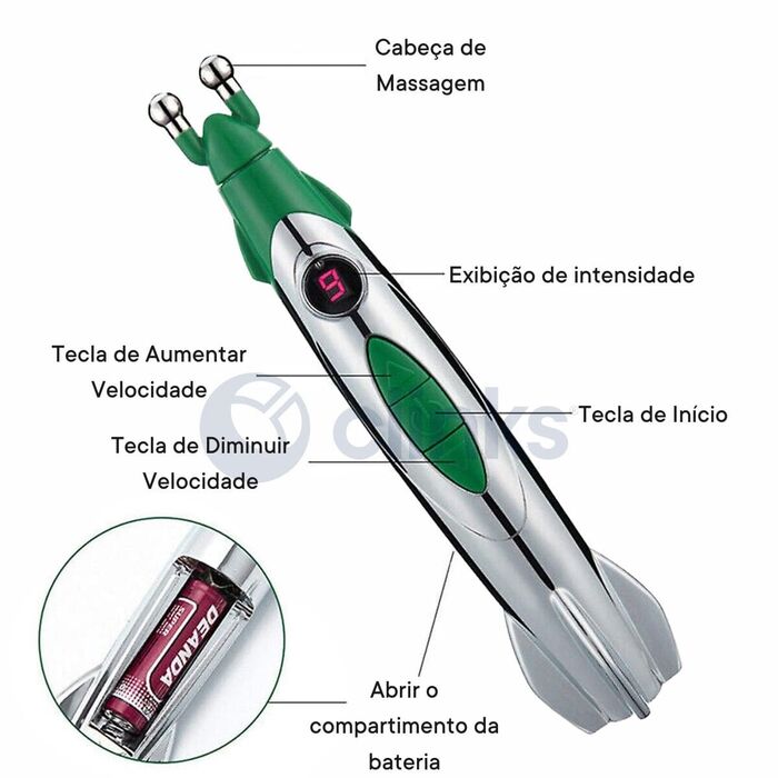 Caneta de Acupuntura 3 cabeças
