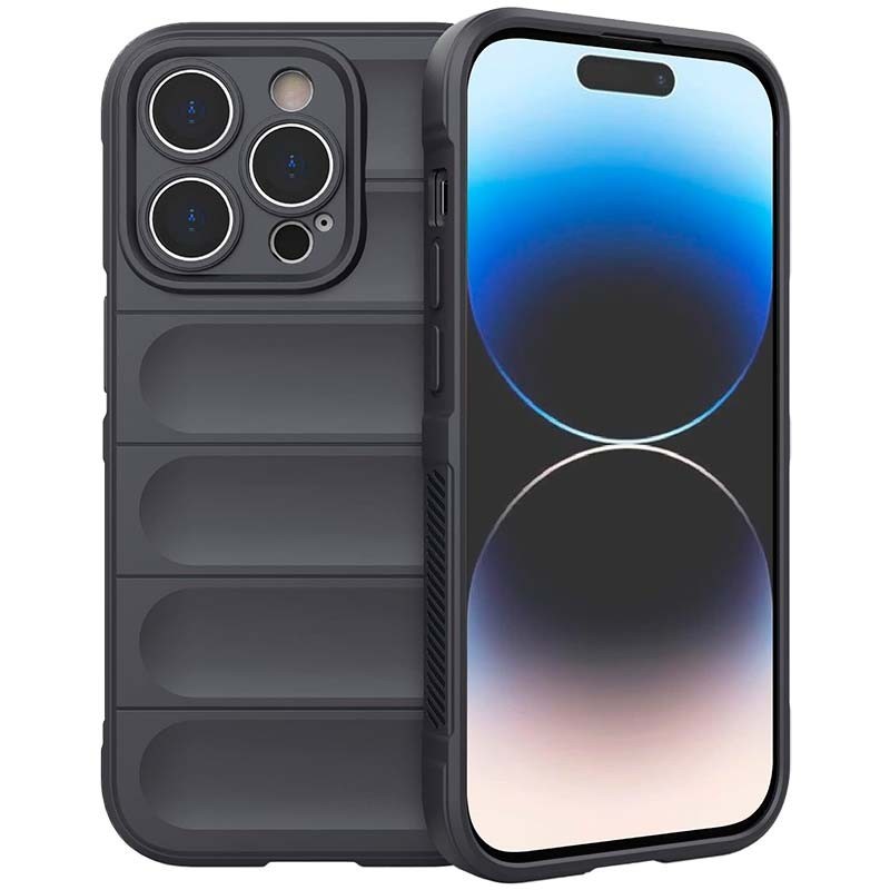 Capa de silicone Wave iPhone 15 Pro Cinzento Escuro 0