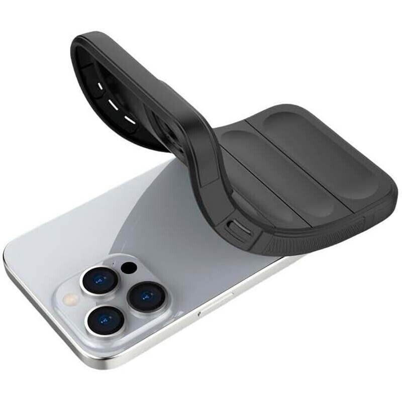 Capa de silicone Wave iPhone 15 Pro Cinzento Escuro