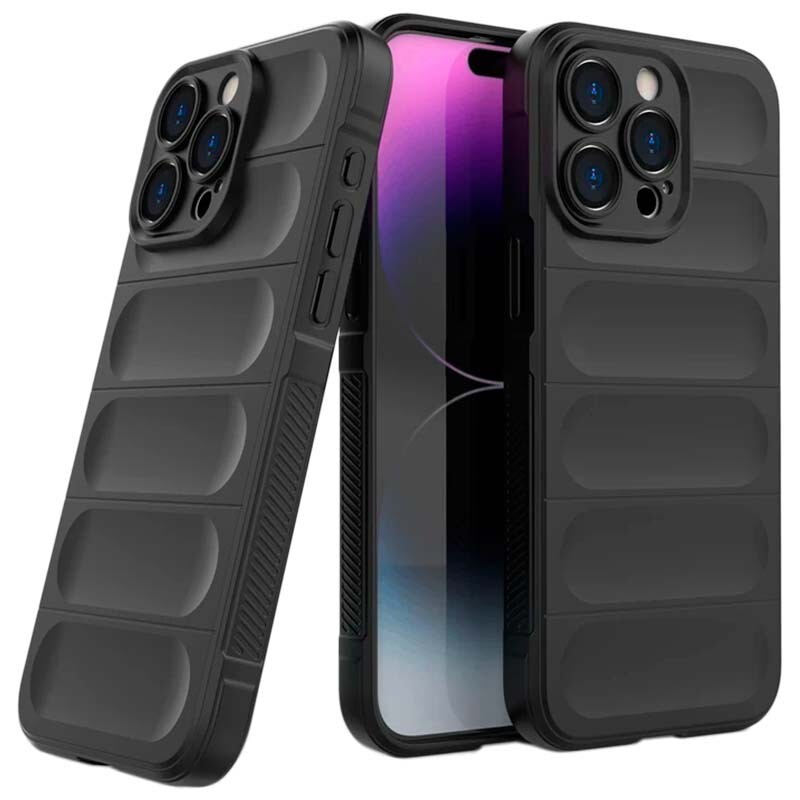 Capa de silicone Wave iPhone 15 Pro Cinzento Escuro 5