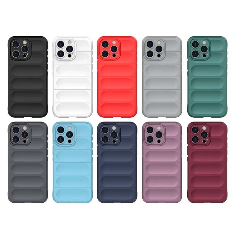 Capa de silicone Wave iPhone 15 Pro Cinzento Escuro 6