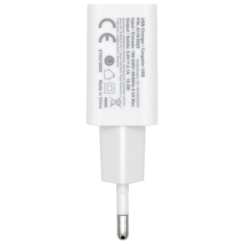 Carregador Aisens USB 10 W Alta Eficiência 5 V/2 A Branco 1