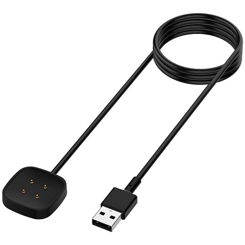 Carregador Fitbit Versa 3 / Versa 4 Preto