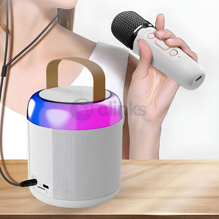 Coluna e Microfone Karaoke K12