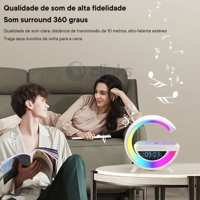 Coluna G Led Com Ecrã Digital