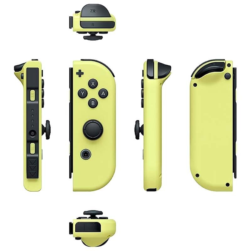 Comando Joy-Con Set Esquerda/Direita Nintendo Switch Compatível Rosa Amarelo 2