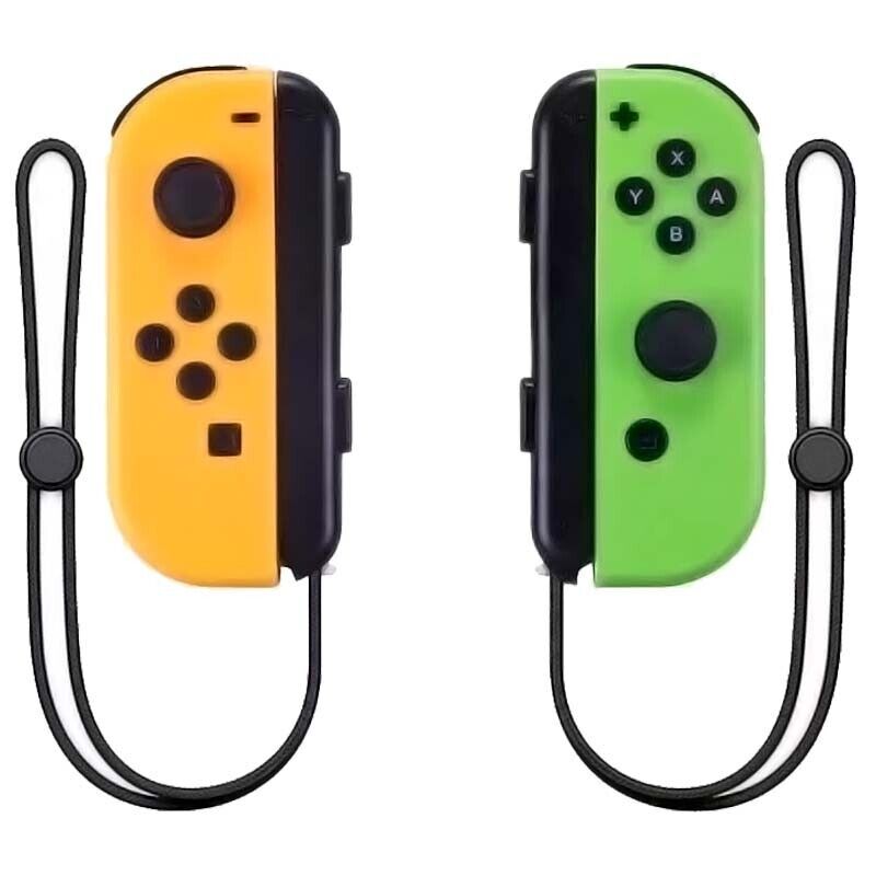 Conjunto de comandos Joy-Con Esquerdo/Direito compatíveis com o Nintendo Switch - Amarelo Verde