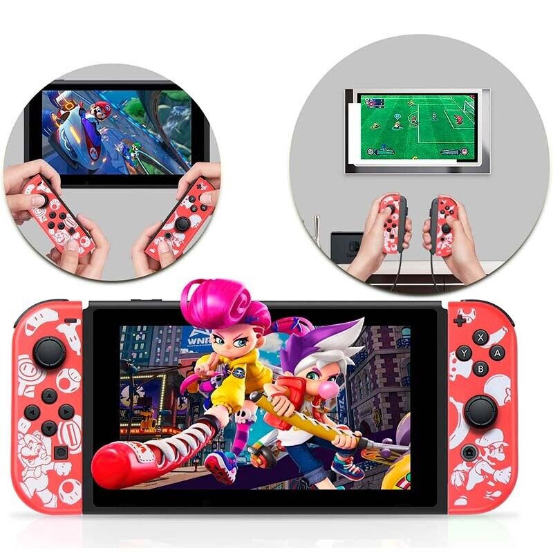 Conjunto de comandos Joy-Con Esquerdo/Direito compatíveis com o Nintendo Switch - Vermelho M
