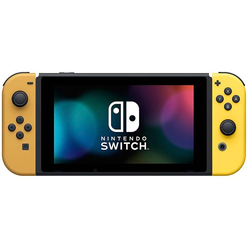 Conjunto de comandos Joy-Con Esquerdo/Direito Nintendo Switch compatíveis - Marrom Amarelo 0