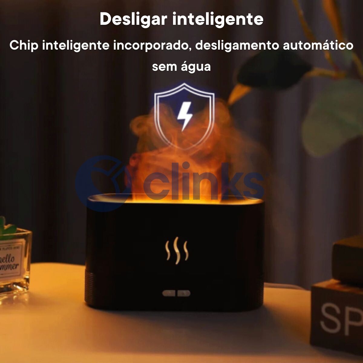 Difusor de Aroma com Efeito de Fogo 3